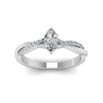 Load image into Gallery viewer, Lab Diamond Twisted Style Engagement Ring 14K Gold
