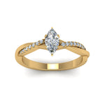 Load image into Gallery viewer, Lab Diamond Twisted Style Engagement Ring 14K Gold
