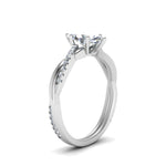 Load image into Gallery viewer, Lab Diamond Twisted Style Engagement Ring 14K Gold
