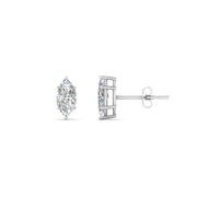 0.50 To 5 Carat Marquise Cut Lab Created Diamond Stud Earring 14K Gold