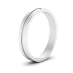 Load image into Gallery viewer, East West Straight Baguette Cut Lab Diamond Engagement Ring For Mens 14k White Gold|Cuts &amp; Carat
