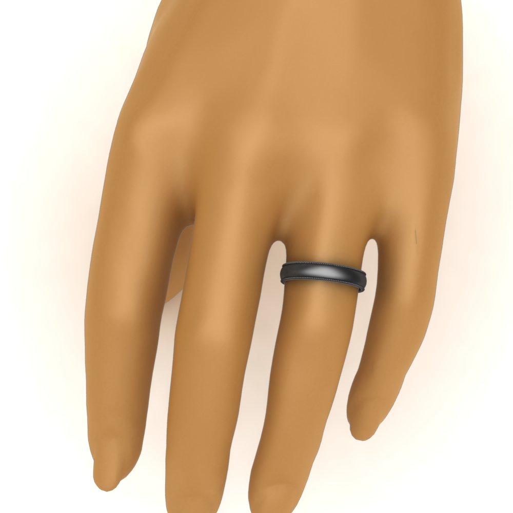 2MM To 6MM Milgrain Comfort Fit Stack Anniversary Ring