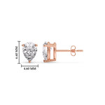 Load image into Gallery viewer, Fancy Colored Diamond Pear Shaped Stud Earring