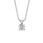 Load image into Gallery viewer, Fancy Lab Round Cut Colored Diamond Solitaire Pendant