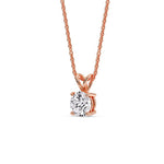 Load image into Gallery viewer, one-carat-round-4-prong-solitaire-diamond-pendant-in-FDPD8469ANGLE2-RO-1.00-RG_480x480.jpg?v=1765777908
