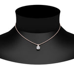 Load image into Gallery viewer, Round Cut Lab Diamond 4 Prong Solitaire Pendant For Women
