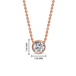 Load image into Gallery viewer, one-carat-round-bezel-solitaire-diamond-pendant-in-rose-gold-fdpd10538roangle1-1-00ct-nl-rg-hw.jpg?v=1754904984