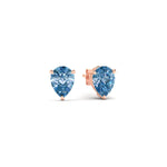 Load image into Gallery viewer, one-carat-vivid-blue-pear-cut-3-prong-earring-in-rose-gold-fdear10411peblueangle1-1.00ct-nl-rg.jpg