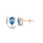 Load image into Gallery viewer, one-carat-vivid-blue-pear-cut-3-prong-earring-in-rose-gold-fdear10411peblueangle2-1.00ct-nl-rg-hw.jpg
