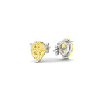 Load image into Gallery viewer, one-carat-vivid-yellow-pear-cut-3-prong-earring-in-white-gold-fdear10411peyellowangle4-1.00ct-nl-wg.jpg