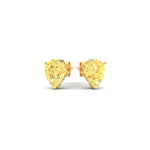 Load image into Gallery viewer, one-carat-vivid-yellow-pear-cut-3-prong-earring-in-yellow-gold-fdear10411peyellowangle3-1.00ct-nl-yg.jpg