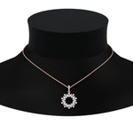 Load image into Gallery viewer, Lab Diamond Open Cluster Pendant For Women 14K Gold
