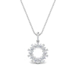 Load image into Gallery viewer, Lab Diamond Open Cluster Pendant For Women 14K Gold
