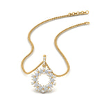 Load image into Gallery viewer, Lab Diamond Open Cluster Pendant For Women 14K Gold
