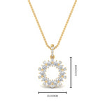 Load image into Gallery viewer, Lab Diamond Open Cluster Pendant For Women 14K Gold
