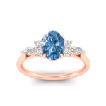 Load image into Gallery viewer, oval-cut-vivid-blue-marquise-floral-engagement-ring-in-rose-gold-fdenr11764ovgvblueangle5-nl-rg.jpg