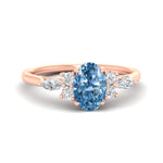 Load image into Gallery viewer, oval-cut-vivid-blue-marquise-floral-engagement-ring-in-rose-gold-fdenr11764ovgvbluesleep-nl-rg.jpg