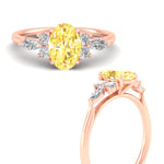 Load image into Gallery viewer, oval-cut-vivid-yellow-marquise-floral-engagement-ring-in-rose-gold-fdenr11764ovgyellowangle3-nl-rg.jpg