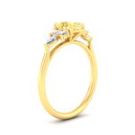 Load image into Gallery viewer, Fancy Lab Color Oval Cut Diamond Marquise Floral Engagement Ring