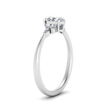 Load image into Gallery viewer, Lab diamond Petite Engagement Rings 14K Gold
