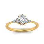 Load image into Gallery viewer, Lab diamond Petite Engagement Rings 14K Gold
