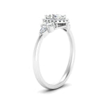 Load image into Gallery viewer, Lab Oval Cut diamond Halo Engagement Rings 14K White Gold
