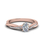 Load image into Gallery viewer, IGI Certified 1/2 - 5 Carat Lab Grown Diamond Infinity Style Women Engagement Ring 14K Gold
