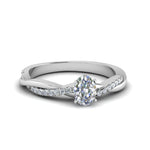Load image into Gallery viewer, Lab Diamond Twisted Style Engagement Ring 14K Gold
