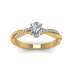 Load image into Gallery viewer, Lab Diamond Twisted Style Engagement Ring 14K Gold
