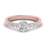 Load image into Gallery viewer, U Prong Lab Diamond Engagement Ring 14K Gold
