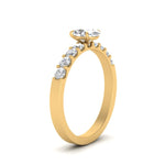 Load image into Gallery viewer, U Prong Lab Diamond Engagement Ring 14K Gold
