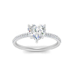 Load image into Gallery viewer, Lab diamond Under Halo Engagement Rings 14K Gold
