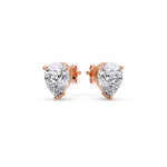 Load image into Gallery viewer, Fancy Colored Diamond Pear Shaped Stud Earring