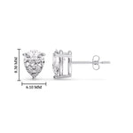 Load image into Gallery viewer, Fancy Colored Diamond Pear Shaped Stud Earring