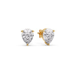 Load image into Gallery viewer, Fancy Colored Diamond Pear Shaped Stud Earring
