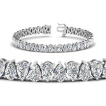 Load image into Gallery viewer, Pear Cut Lab Diamond Tennis Bracelet

