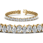 Load image into Gallery viewer, Pear Cut Lab Diamond Tennis Bracelet
