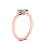 Load image into Gallery viewer, Lab diamond 3 Stone Cathedral Engagement Rings 14K Gold
