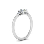 Load image into Gallery viewer, Lab diamond 3 Stone Cathedral Engagement Rings 14K Gold
