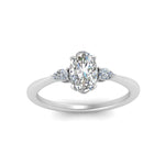 Load image into Gallery viewer, Lab diamond 3 Stone Cathedral Engagement Rings 14K Gold
