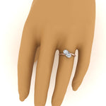 Load image into Gallery viewer, Pear Shaped Lab Diamond 2 Stone Engagement Ring
