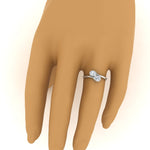 Load image into Gallery viewer, Pear Shaped Lab Diamond 2 Stone Engagement Ring
