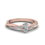 Load image into Gallery viewer, Lab Diamond Infinity Style Engagement Ring 14K Gold
