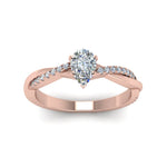 Load image into Gallery viewer, Lab Diamond Infinity Style Engagement Ring 14K Gold
