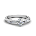 Load image into Gallery viewer, Lab Diamond Infinity Style Engagement Ring 14K Gold
