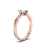 Load image into Gallery viewer, Lab Diamond Infinity Style Engagement Ring 14K Gold
