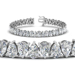 Load image into Gallery viewer, Pear Cut Lab Diamond Tennis Bracelet
