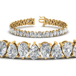 Load image into Gallery viewer, Pear Cut Lab Diamond Tennis Bracelet
