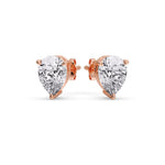 Load image into Gallery viewer, Fancy Colored Diamond Pear Shaped Stud Earring
