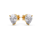 Load image into Gallery viewer, Fancy Colored Diamond Pear Shaped Stud Earring